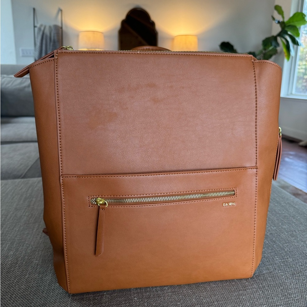 Fawn Design Tan Backpack/Diaper Bag